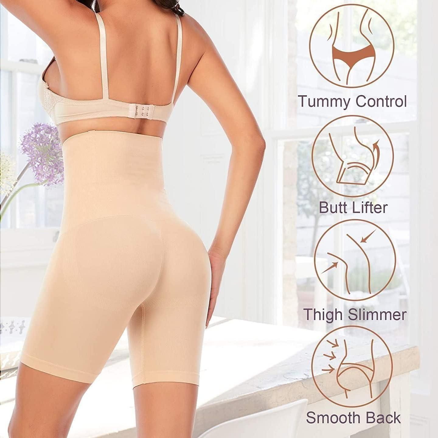 Tummy Tucker Women Shapewear for Women Tummy Control High Waist Body Shapewear with Anti Rolling Comfortable, Breathable Seamless Body Shaper for All Day Comfort & Support
